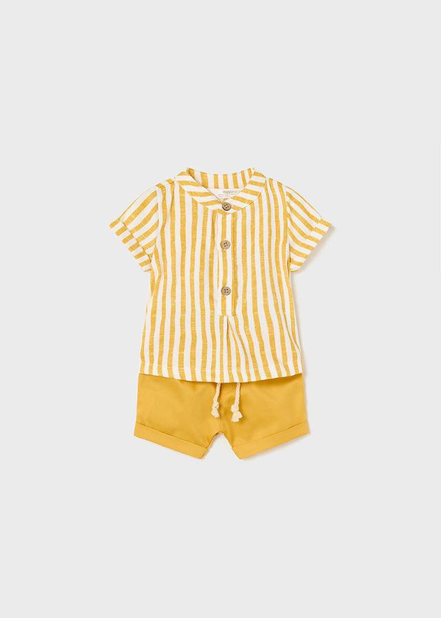 Mayoral Newborn Banana Shorts and t-shirt set - Petit Bébé - Zomer 2022