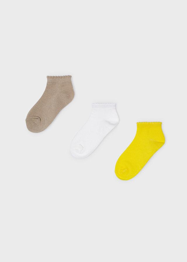 Mayoral Mimosa Set 3 socks - Petit Bébé - Zomer 2022
