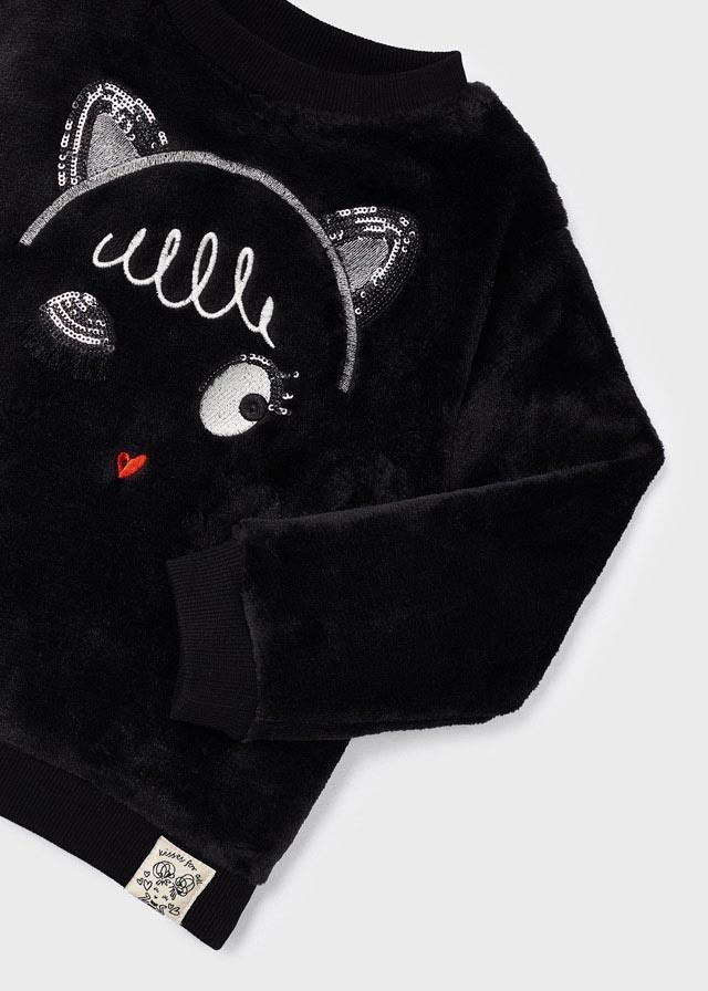 Mayoral Black Fur pullover - Petit Bébé - Zomer 2023