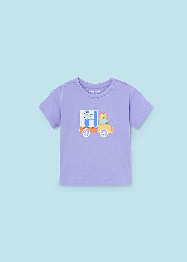 Mayoral Lilac S/s t-shirt - Petit Bébé - Zomer 2023