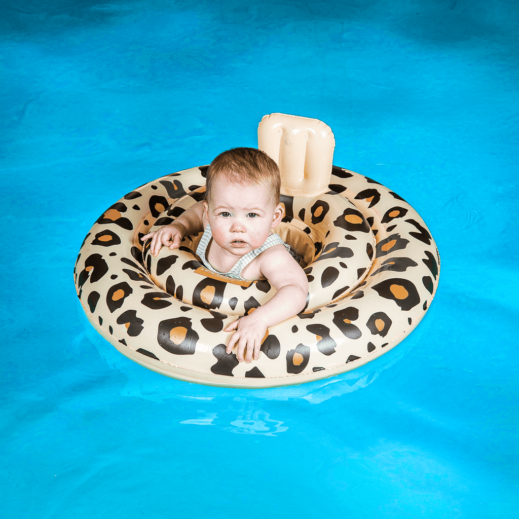Swim Essentials Baby float Beige Panterprint 0-1 jaar - Petit Bébé - Zomer 2023
