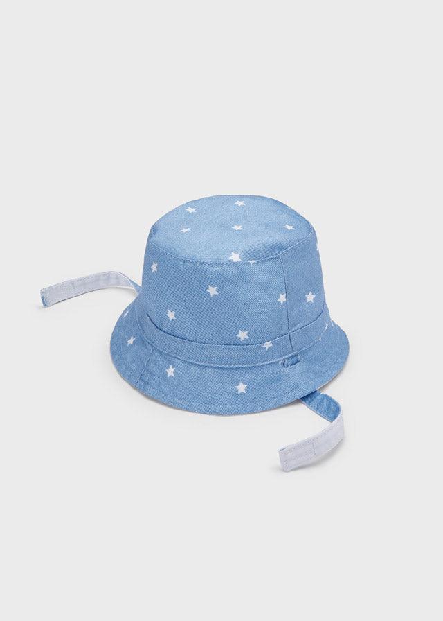 Mayoral Dream blue Reversible hat - Petit Bébé baby- en kinderkleding
