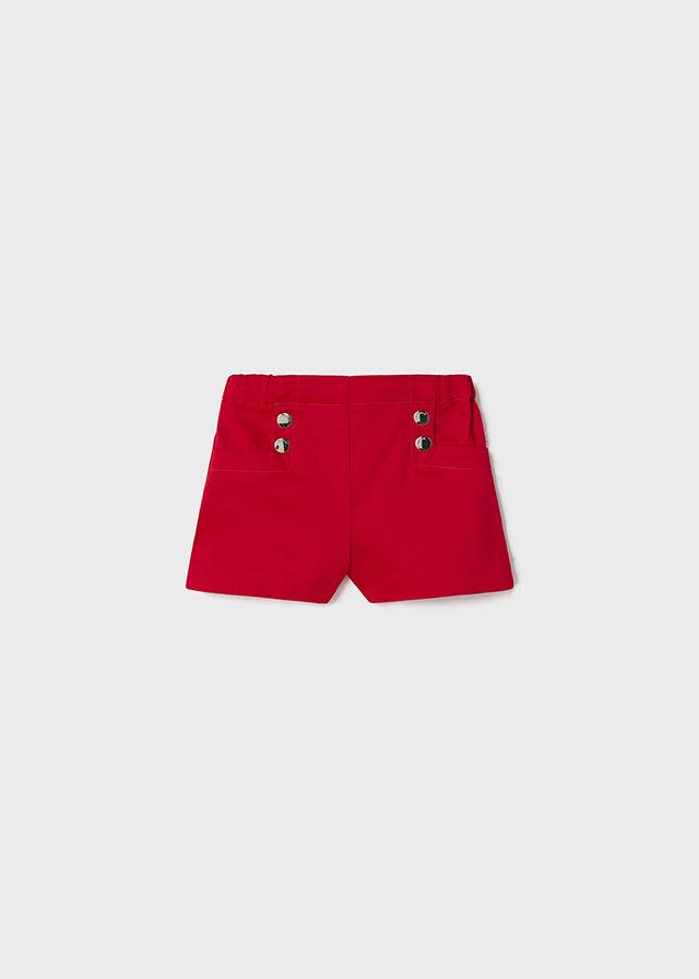 Mayoral Red Satin shorts - Petit Bébé - Zomer 2022