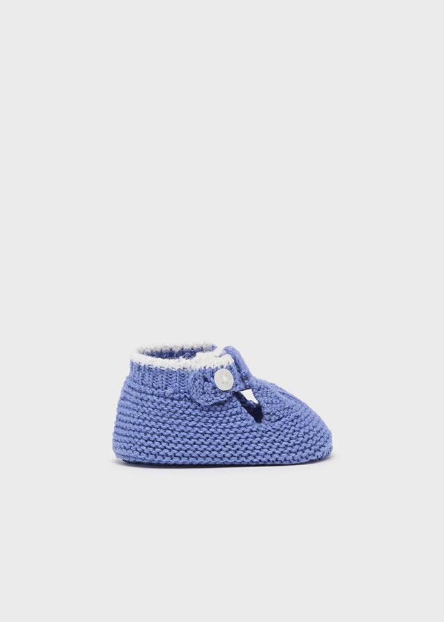 Mayoral Newborn Blue Knit booties - Petit Bébé - Zomer 2022