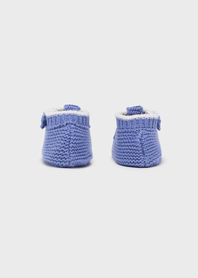 Mayoral Newborn Blue Knit booties - Petit Bébé - Zomer 2022