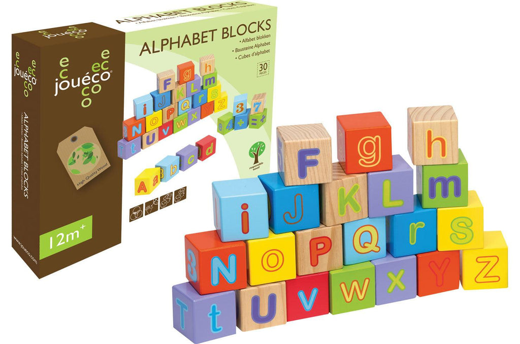 Joueco alfabet blokken 30-delig - Petit Bébé - Zomer 2023