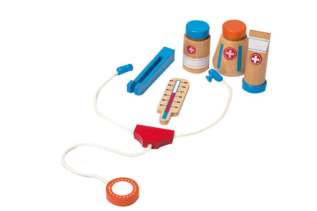 Joueco dokterstas met accessoires 8-delig - Petit Bébé baby- en kinderkleding